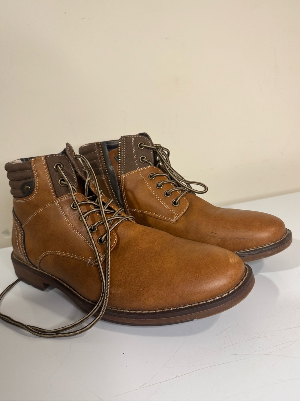 BKE Tan Leather Waldo Chukka Lace-Up Boots